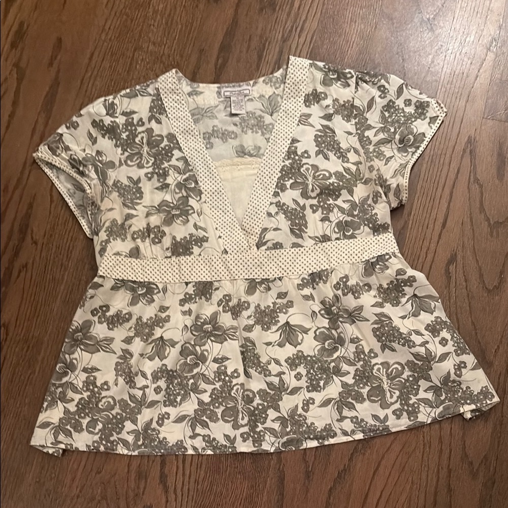 Poetic Gem Floral Print Women's Top